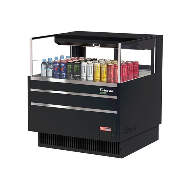 Turbo Air TOM - 36L - UFD - B - 1S - N 34.75" Horizontal Open Air Cooler - 115V