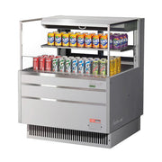 Turbo Air TOM - 36L - UFD - S - 2S - N 34.75" Horizontal Open Air Merchandiser - 2 Levels, 115V