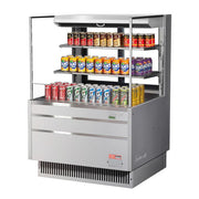 Turbo Air TOM - 36L - UFD - S - 3S - N 34.75" Open Air Merchandiser with 3 Levels and LED Lighting