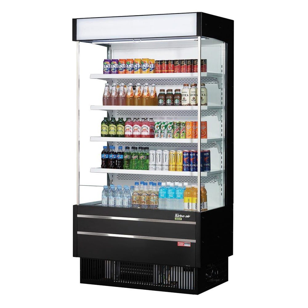 Turbo Air TOM - 40SEB - N 39" Vertical Open Air Merchandiser - 16.1 cu. ft., 115V