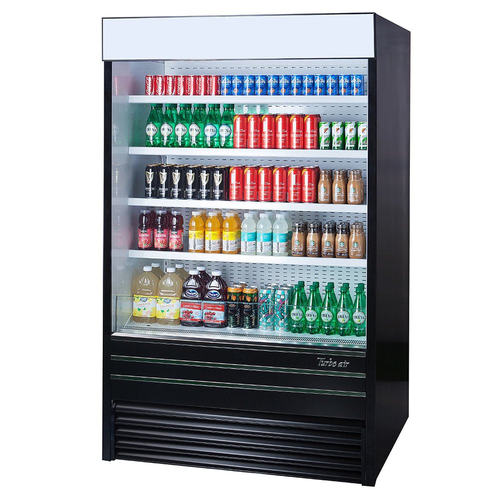 Turbo Air TOM - 48EB - N 48" Vertical Open Air Display Cooler - 115V