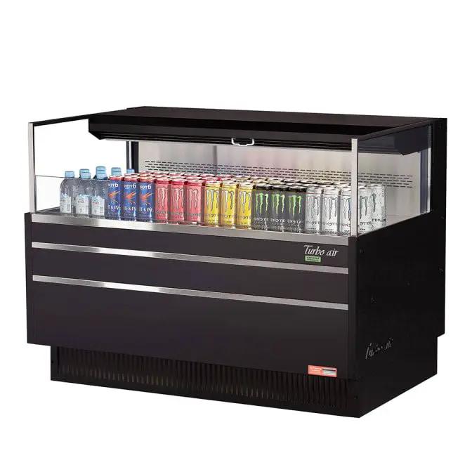 Turbo Air TOM - 48L - UF - B - 1S - N 46 3/4" Horizontal Open Air Merchandiser