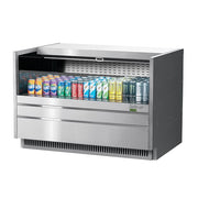 Turbo Air TOM - 48UC - S - N 48" Drop - In Open Air Cooler with Digital Controls and LED Lighting
