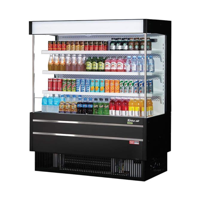 Turbo Air TOM - 50MSEB - N 51.6" Vertical Open Air Merchandiser - 13.8 cu. ft., 115v