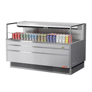 Turbo Air TOM - 60L - UF - S - 1S - N 58.75" Horizontal Open Air Cooler - 8 cu. ft., Stainless Steel, 115v