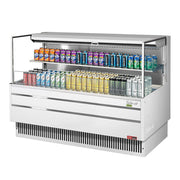 Turbo Air TOM - 60L - UF - W - 2S - N 58.75" Horizontal Open Air Cooler with 2 Levels and 115v