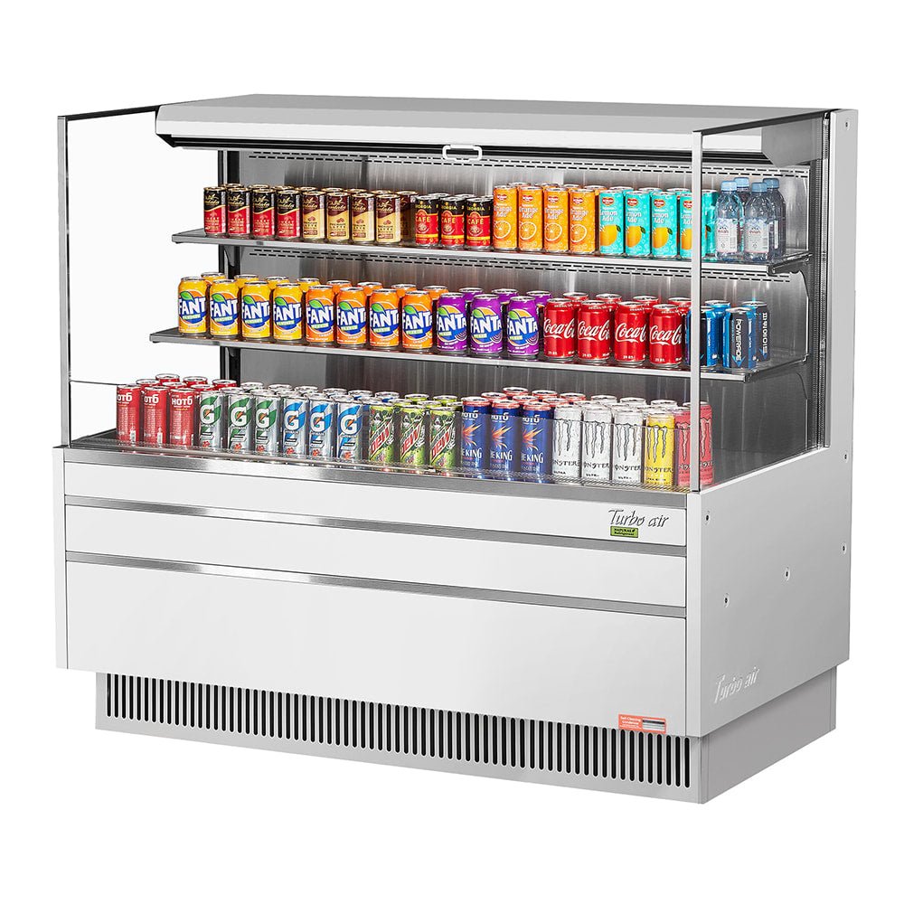 Turbo Air TOM - 60L - UF - W 58 3/4" Horizontal Open Air Merchandiser Cooler, 115v
