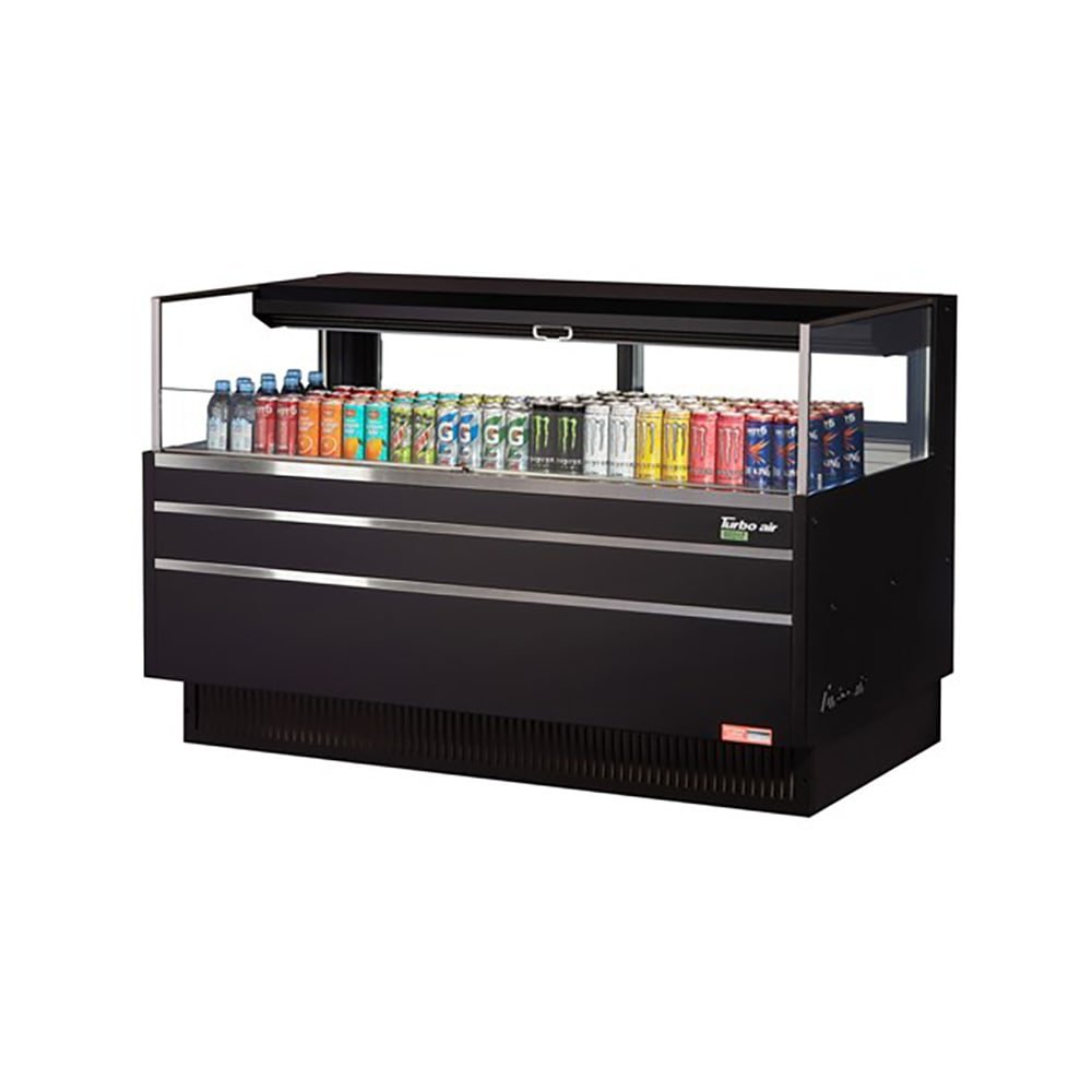 Turbo Air TOM - 60L - UFD - B - 1S - N 58.75" Horizontal Open Air Display Cooler (115V)