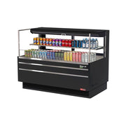 Turbo Air TOM - 60L - UFD - B - 2S - N: 58.75" Horizontal Open Air Display Cooler (115V)