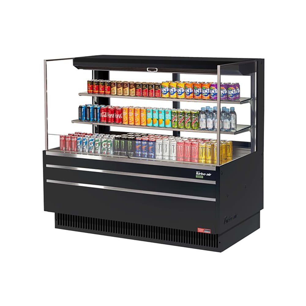 Turbo Air TOM - 60L - UFD - B - 3S - N 58.75" Horizontal Open Air Cooler - 19.3 cu ft, Stainless Steel Interior, R290 Refrigerant, 115v