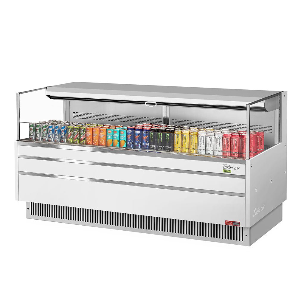 Turbo Air TOM - 72L - UF - W - 1S - N 70.75" Open Air Merchandiser - 220v