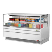 Turbo Air TOM - 72L - UF - W - 2S - N 70 3/4" Open Air Display Merchandiser - 220v