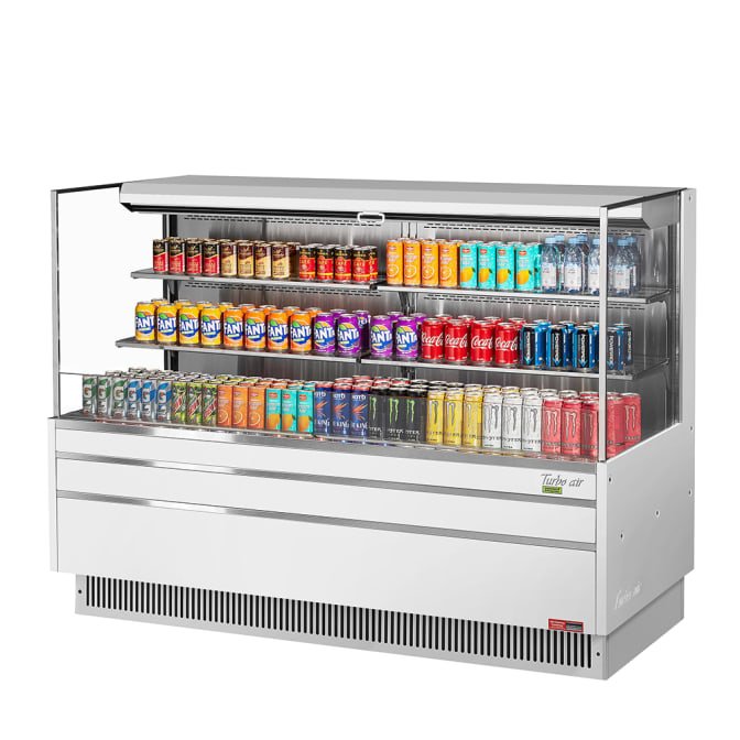 Turbo Air TOM - 72L - UF - W - 3S - N 70.75" Horizontal Open - Air Display Cooler, 220v