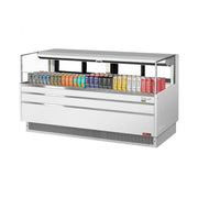 Turbo Air TOM - 72L - UFD - W - 1S - N 70" Open Air Horizontal Display Cooler, 220v