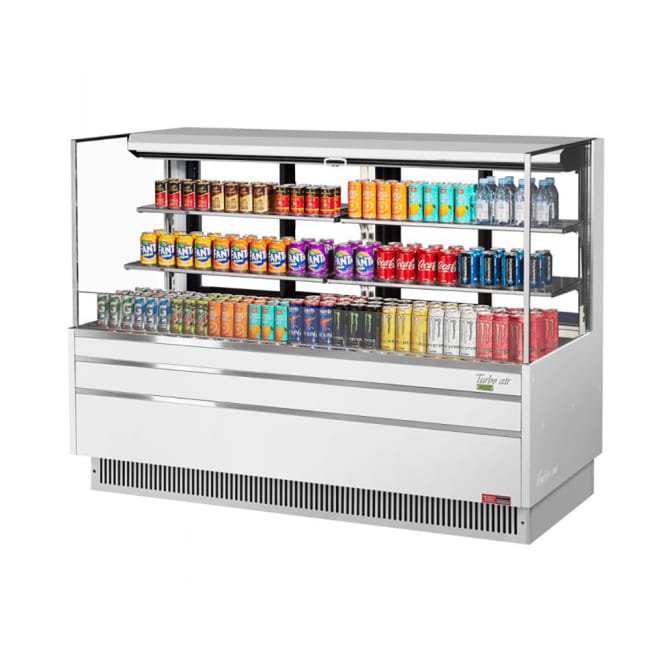 Turbo Air TOM - 72L - UFD - W - 3S - N 70.75" Open Air Display Cooler (220v)