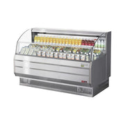 Turbo Air TOM - 75SS - N 75" Horizontal Open Air Cooler - Stainless Steel Display Case
