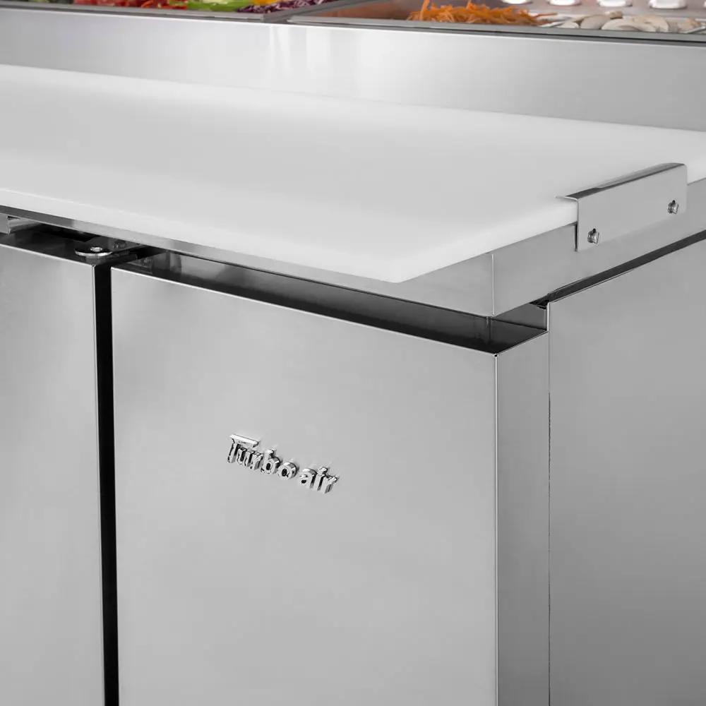 Turbo Air TPR-67SD-D2-N 67" Super Deluxe Commercial Pizza Prep Refrigerator Table - 115v