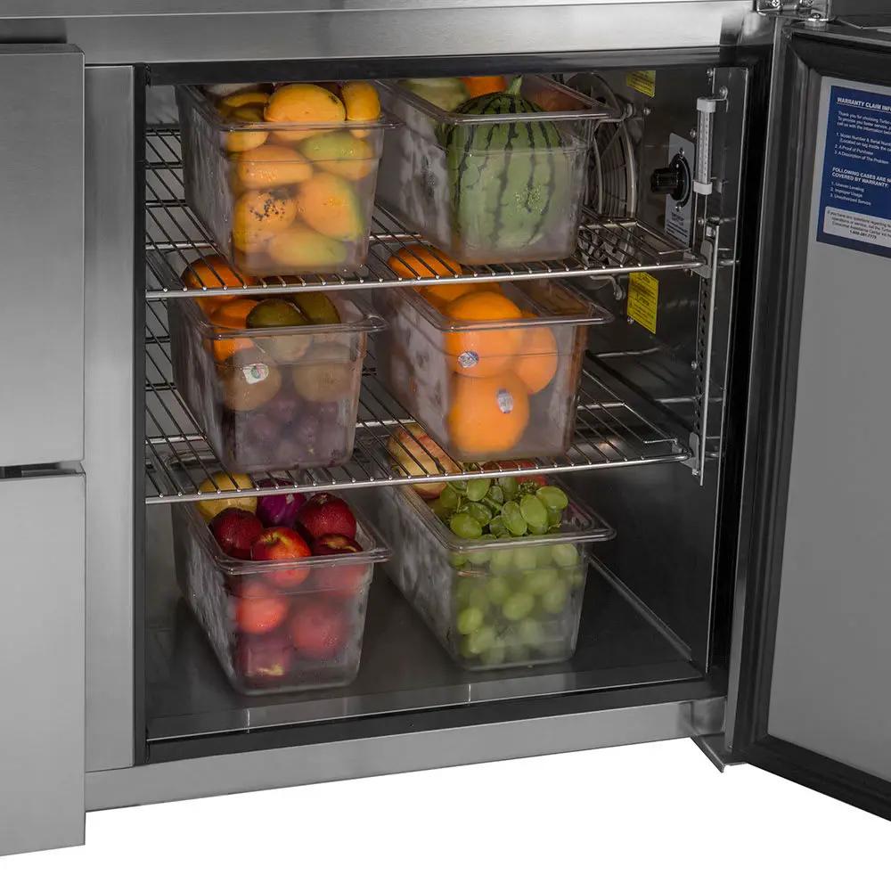 Turbo Air TPR-67SD-D2-N 67" Super Deluxe Commercial Pizza Prep Refrigerator Table - 115v