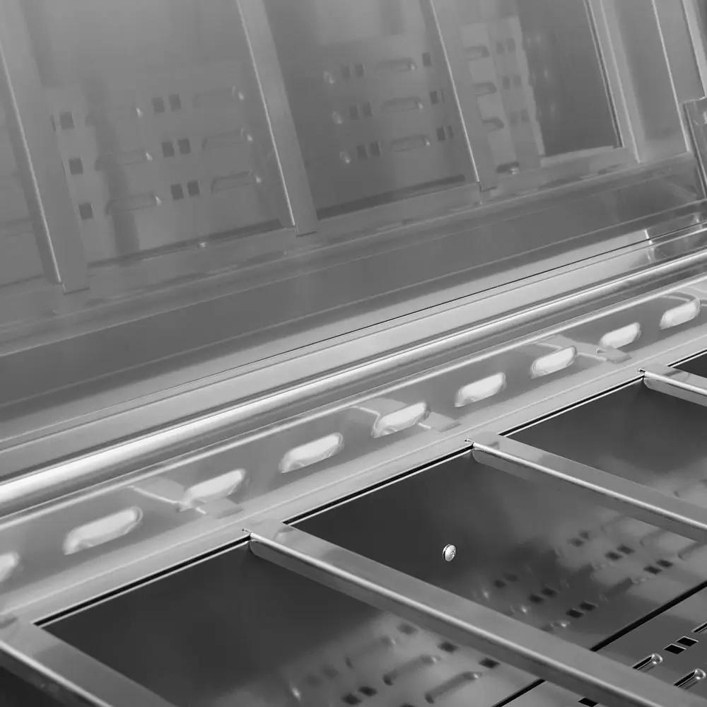 Turbo Air TPR-67SD-D2-N 67" Super Deluxe Commercial Pizza Prep Refrigerator Table - 115v