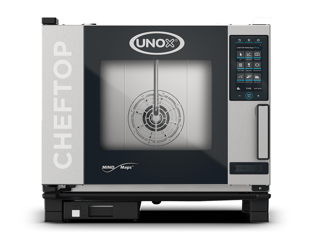 Unox CHEFTOP MIND.Maps PLUS XAVC-0511-GPRM 5-pan gas combi oven, left hinge