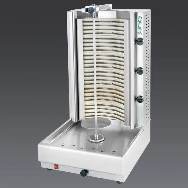 Visvardis DE3A Classic Gyros Electric 3-Burner Vertical Broiler 208V