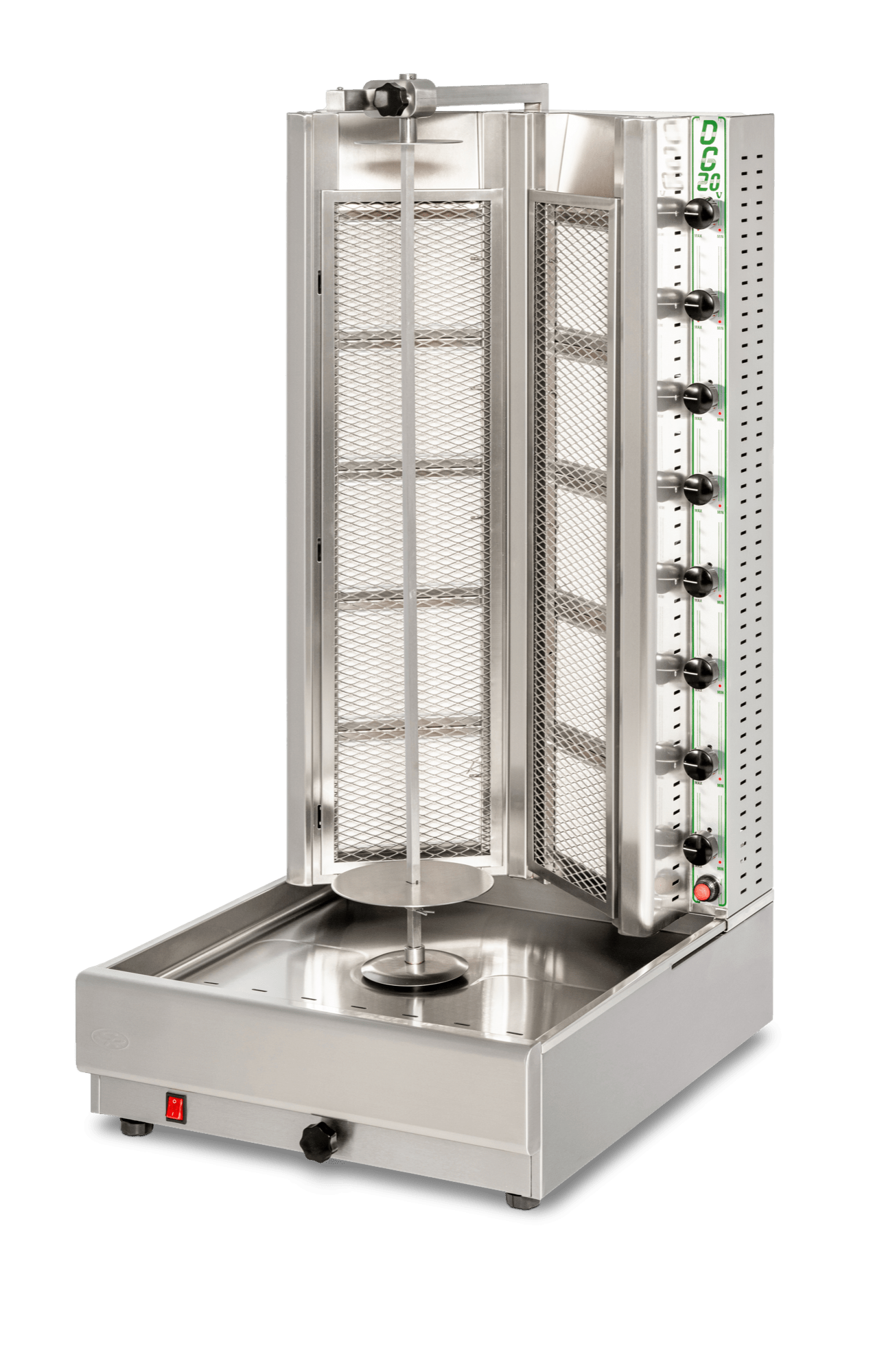 Visvardis DG20VN Turbo Gyros Gas 20-Burner Natural Gas Vertical Broiler 221-350 lb
