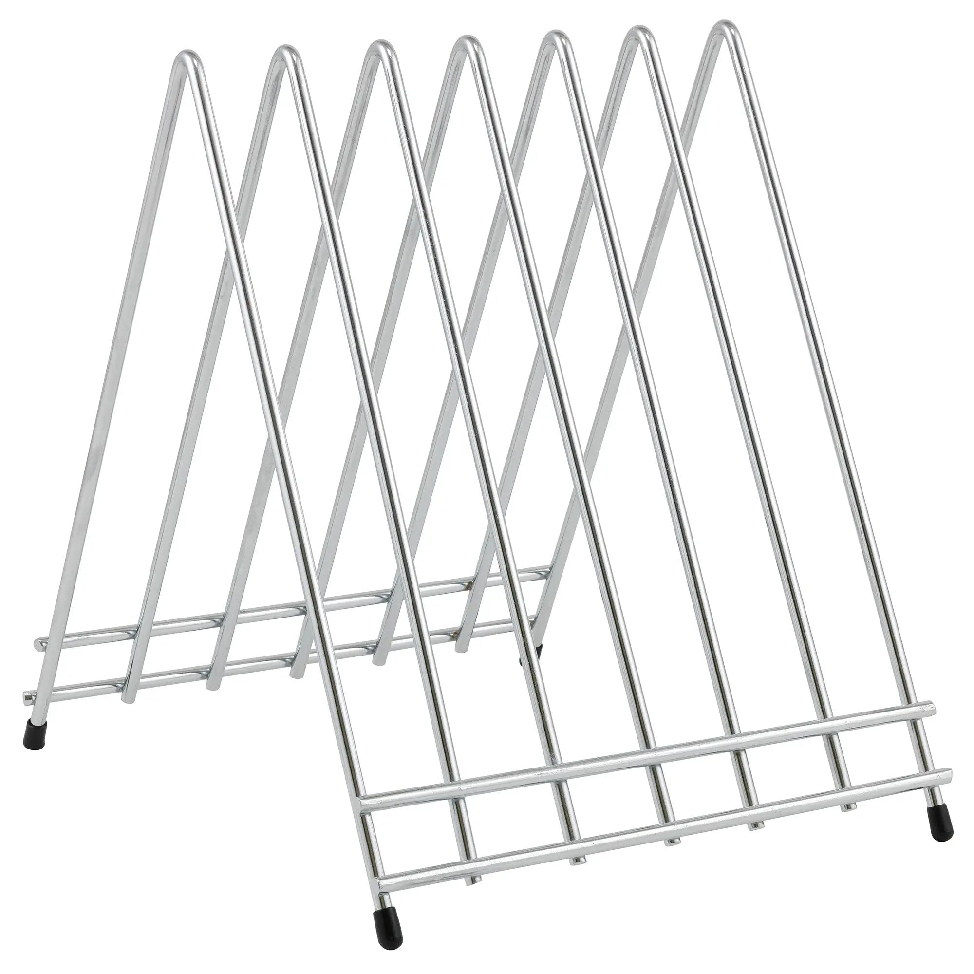 Cutting Board Rack, 6 Slots, Chrome Plated by Winco (cutting-board-rack-6-slots-chrome-plated)