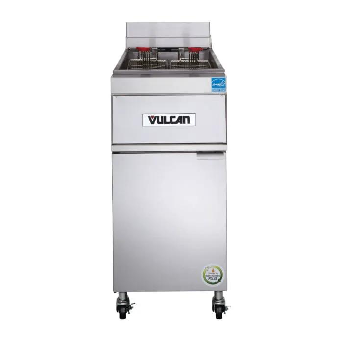 Vulcan 1ER50A Electric Fryer - 50 lb Vat, Floor Model, 208V 3PH - view 2