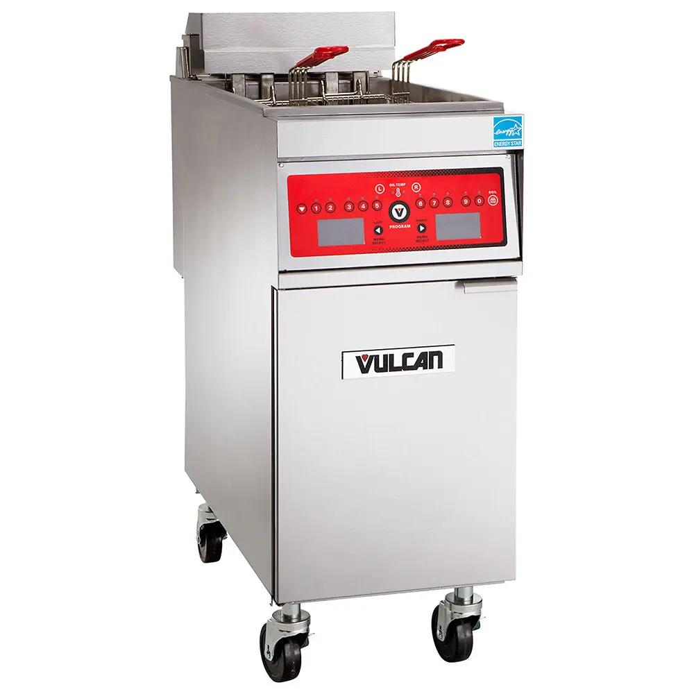 Vulcan 1ER50CF Electric Fryer - 50 lb, Computer Controls, KleenScreen PLUS Filtration, 208V 3PH