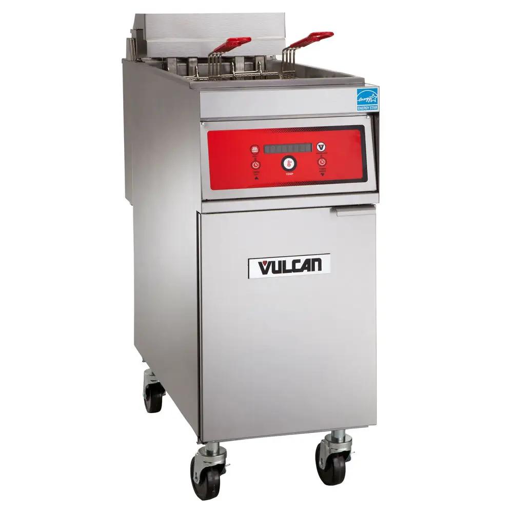 Vulcan 1ER50D Electric Fryer - 50 lb Vat, Floor Model, 208V/50 60/3ph