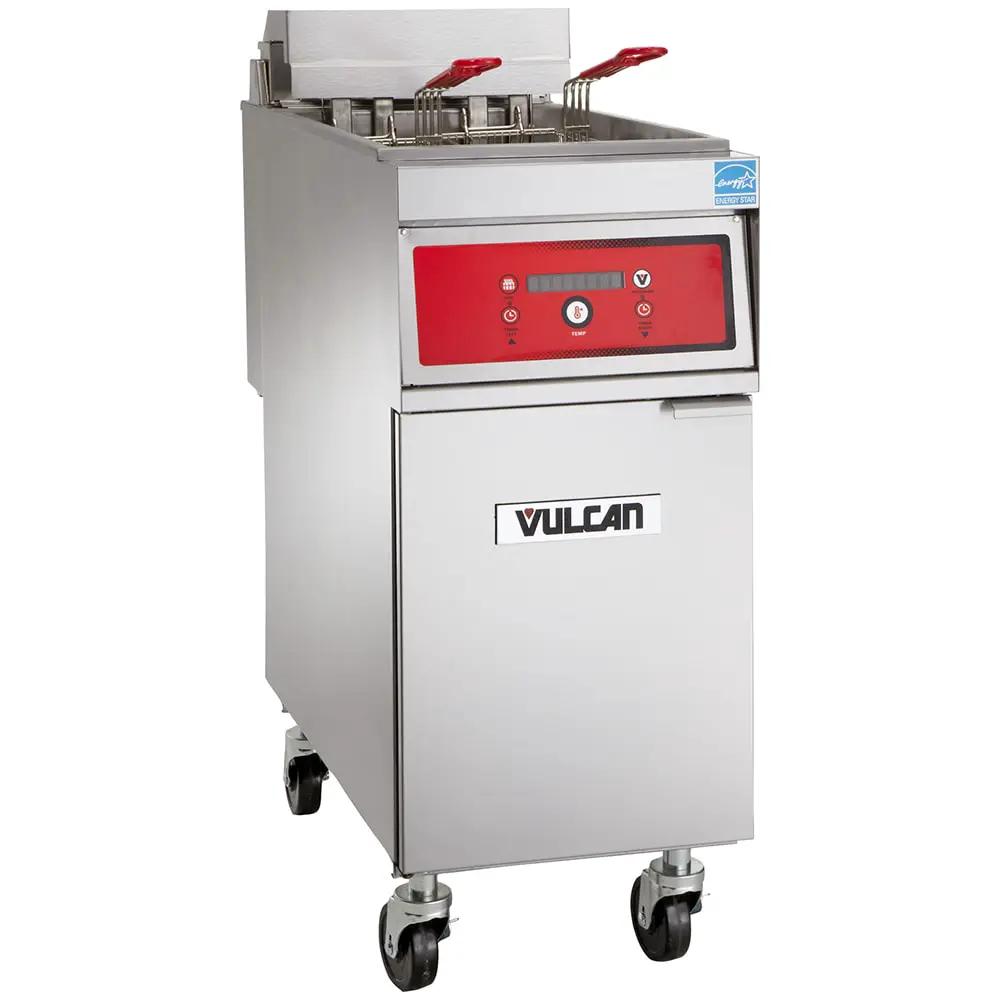 Vulcan 1ER50DF Electric Fryer - 50 lb Vat, Floor Model, 208V 3PH
