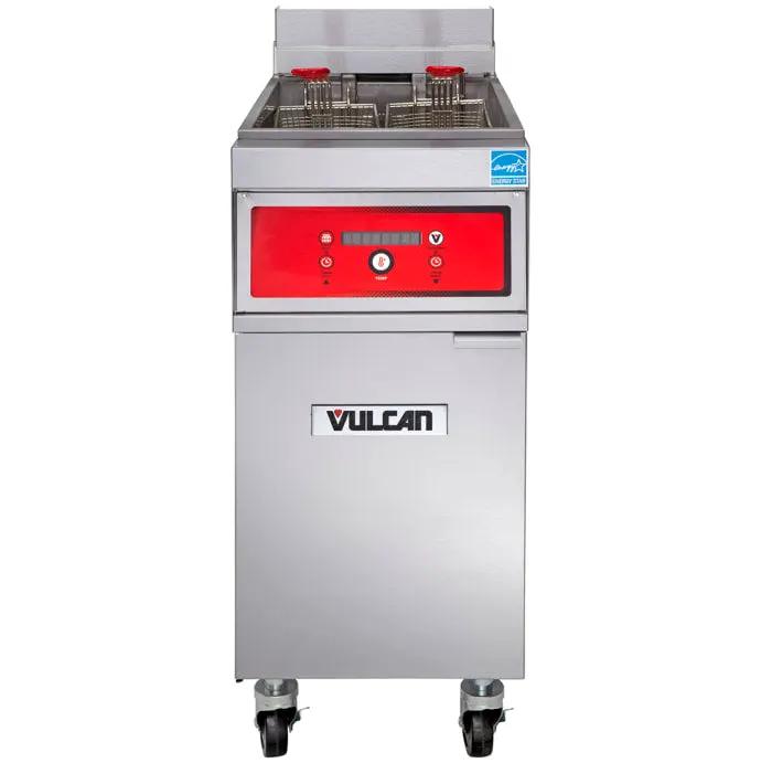 Vulcan 1ER50DF Electric Fryer - 50 lb Vat, Floor Model, 208V 3PH - view 2
