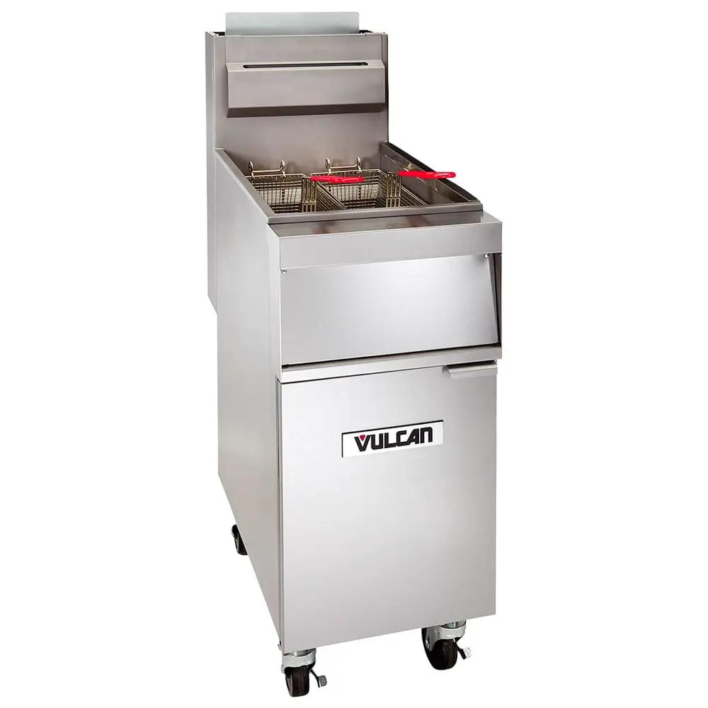 Vulcan 1GR35M Gas Fryer - 40 lb Vat, Floor Model, Natural Gas