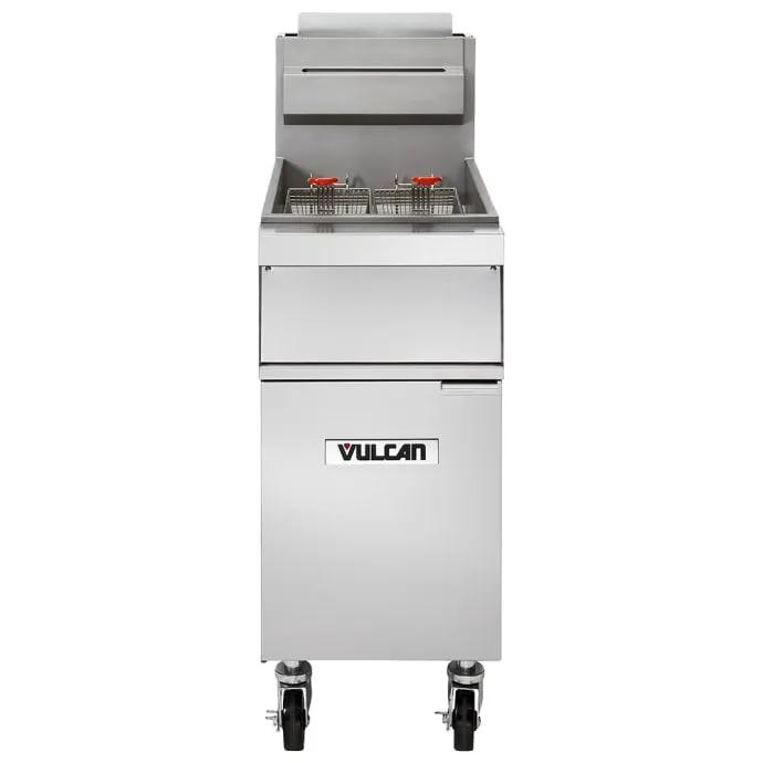 Vulcan 1GR35M Gas Fryer - 40 lb Vat, Floor Model, Natural Gas - view 2