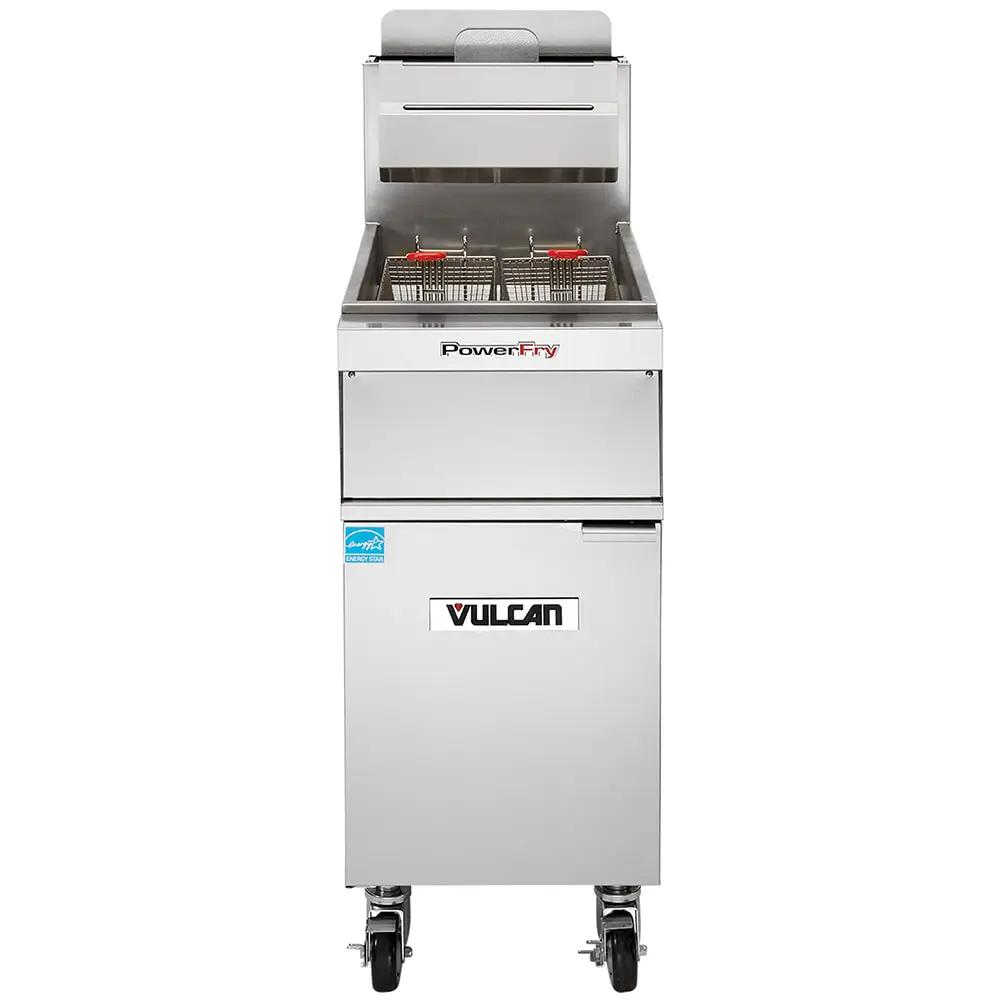 Vulcan 1TR45AF PowerFry3 Gas Fryer - 50 lb Vat, Floor Model, Natural Gas