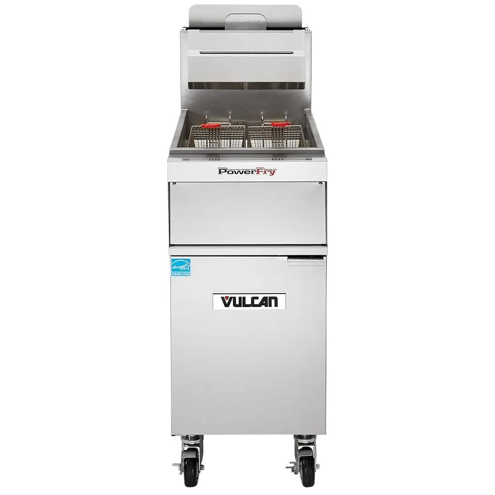 Vulcan 1VK45AF PowerFry5 Gas Fryer - 50 lb Vat, Floor Model, Natural Gas