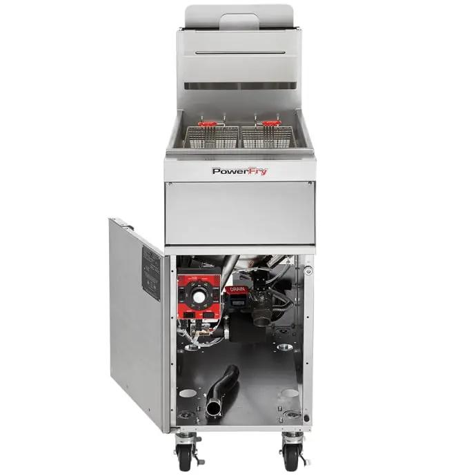 Vulcan 1VK45AF PowerFry5 Gas Fryer - 50 lb Vat, Floor Model, Natural Gas - view 2