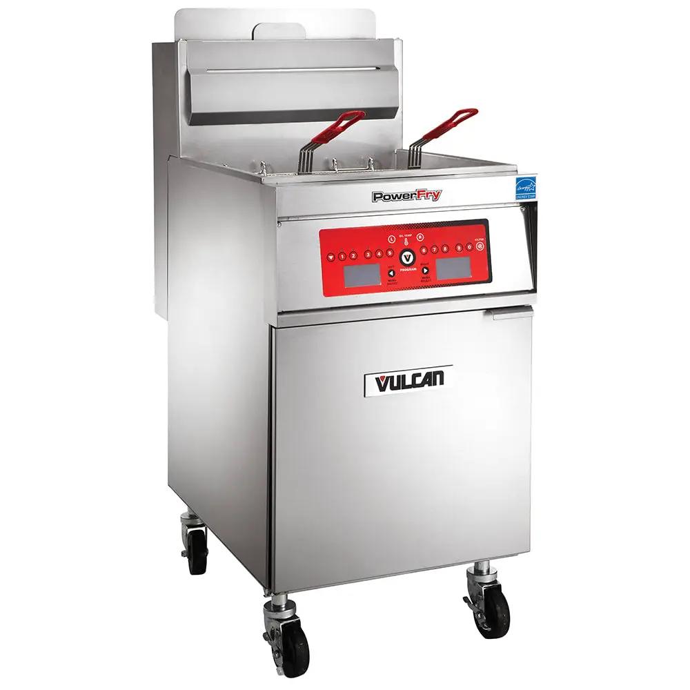 Vulcan 1VK65C PowerFry5 Gas Fryer - 70 lb Vat, Floor Model, Natural Gas