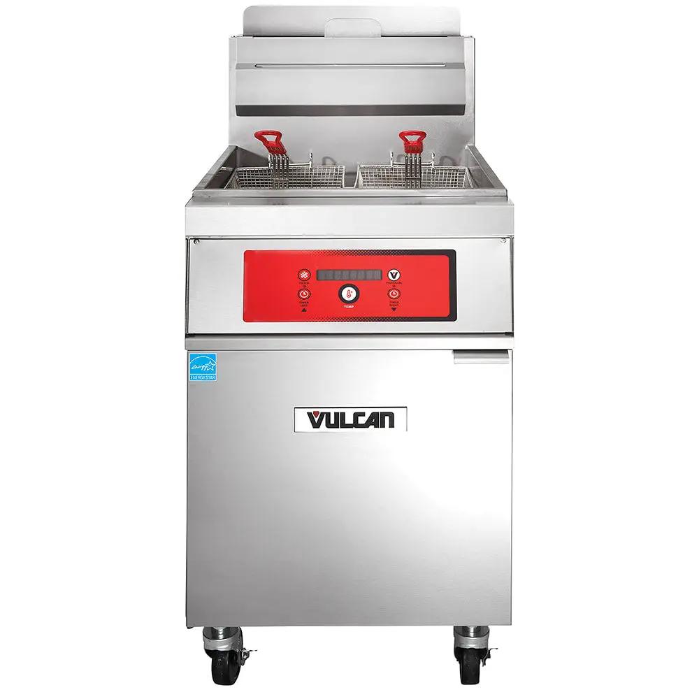 Vulcan 1VK65D PowerFry5 Gas Fryer - 70 lb Vat, Floor Model, Natural Gas