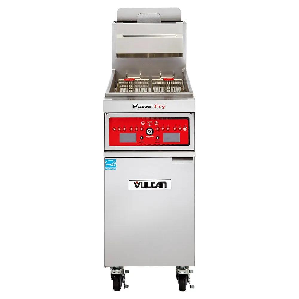 Vulcan 1VK85D PowerFry5 Gas Fryer - 90 lb Vat, Floor Model, Liquid Propane