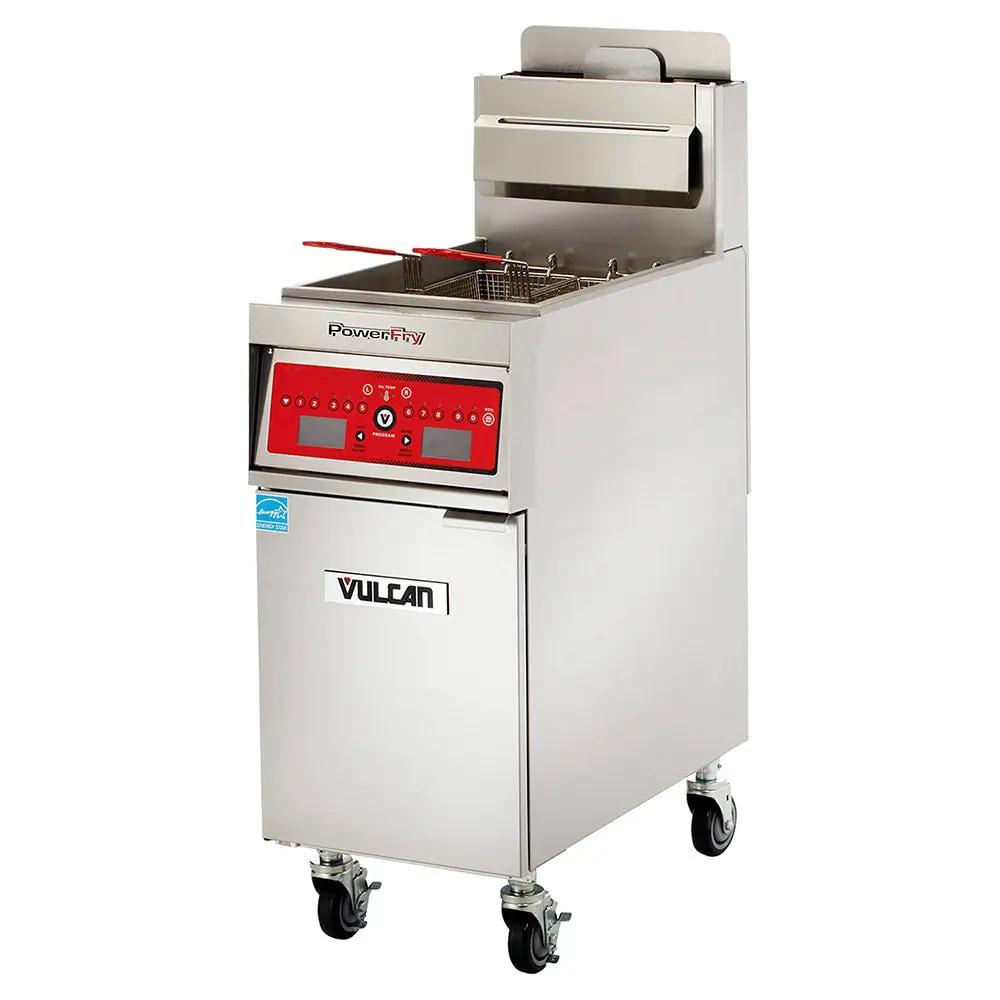 Vulcan 1VK85DF PowerFry5 Gas Fryer - 90 lb Vat, Floor Model, Natural Gas