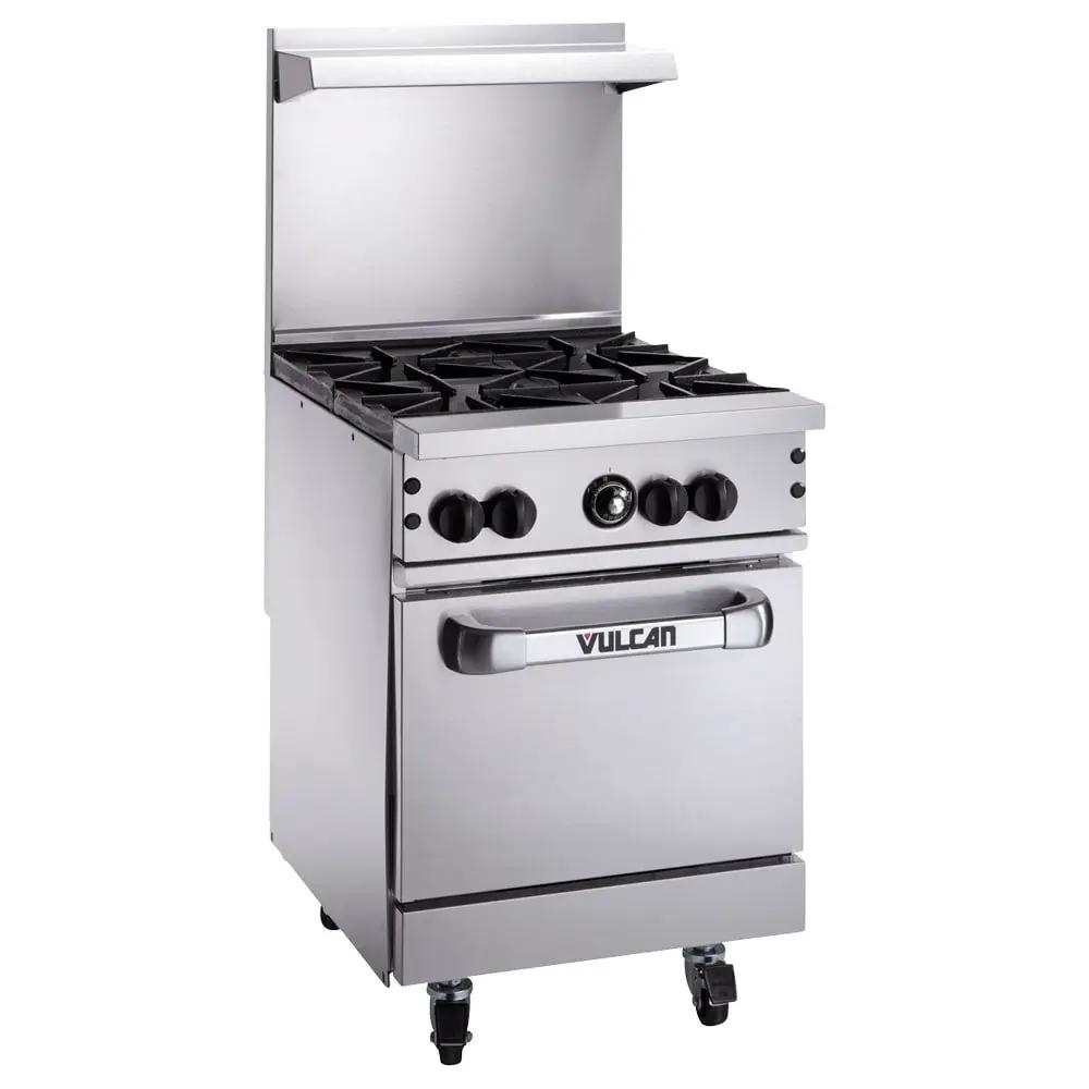 Vulcan 24S-4B Endurance 24" 4 Burner Gas Range with Standard Oven, Natural Gas