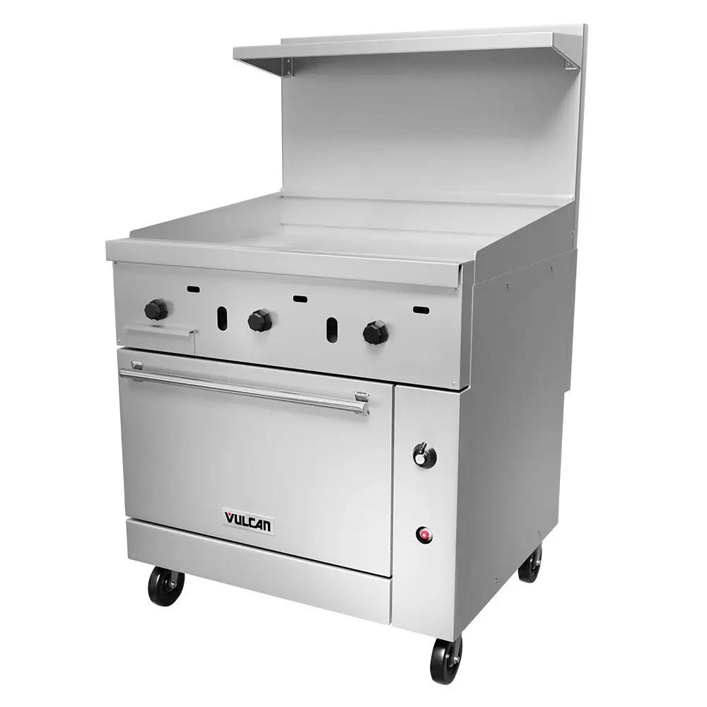 Vulcan 36C-36G Endurance 36" Gas Range with Full Griddle & Convection Oven, Natural Gas