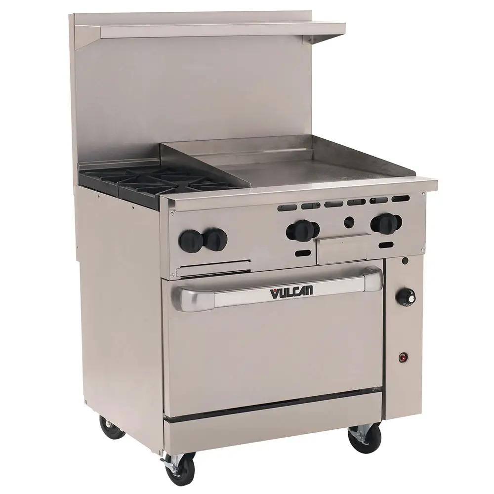 Vulcan 36S-2B24GT Endurance 36" 2 Burner Gas Range with Griddle & Standard Oven, Liquid Propane