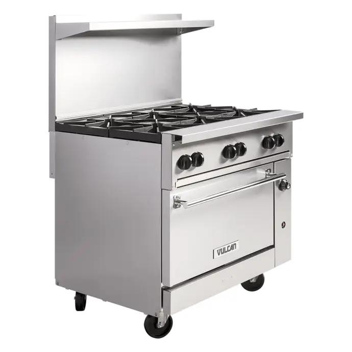 Vulcan 36S-6B Endurance 36" 6 Burner Gas Range with Standard Oven, Natural Gas - view 2