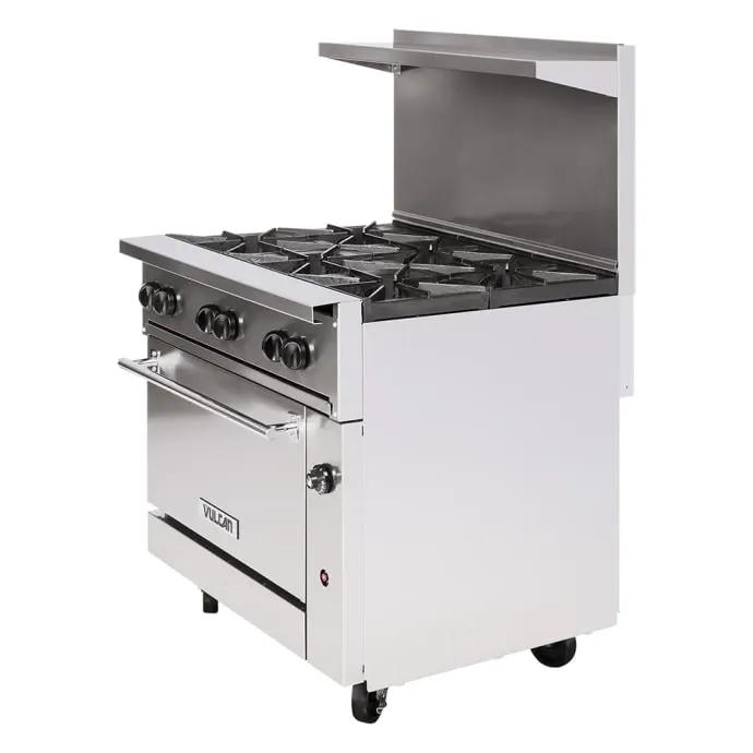 Vulcan 36S-6B Endurance 36" 6 Burner Gas Range with Standard Oven, Natural Gas - view 5