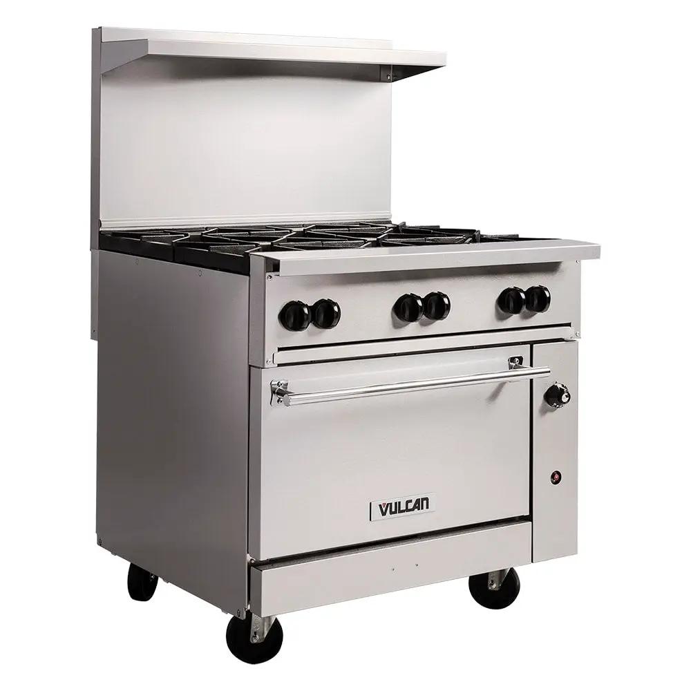 Vulcan 36S-6B Endurance 36" 6 Burner Gas Range with Standard Oven, Natural Gas