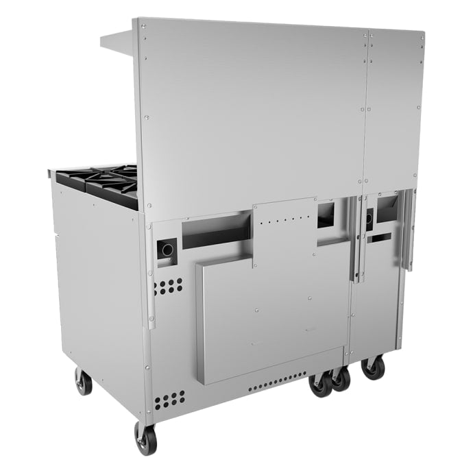 Vulcan 48S-8B Endurance 48" 8 Burner Gas Range with Standard Oven & Storage Base, Natural Gas - view 5