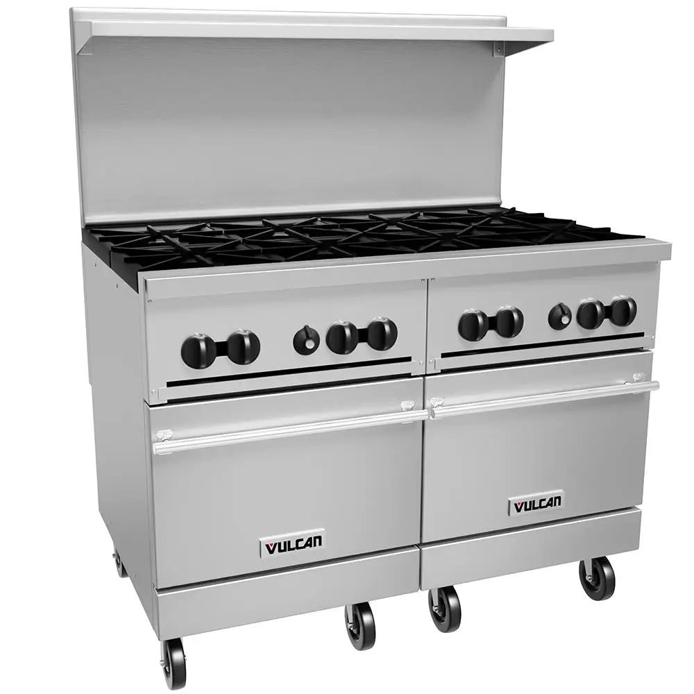 Vulcan 48SS-8B Endurance 48" 8 Burner Gas Range with (2) Standard Oven, Natural Gas