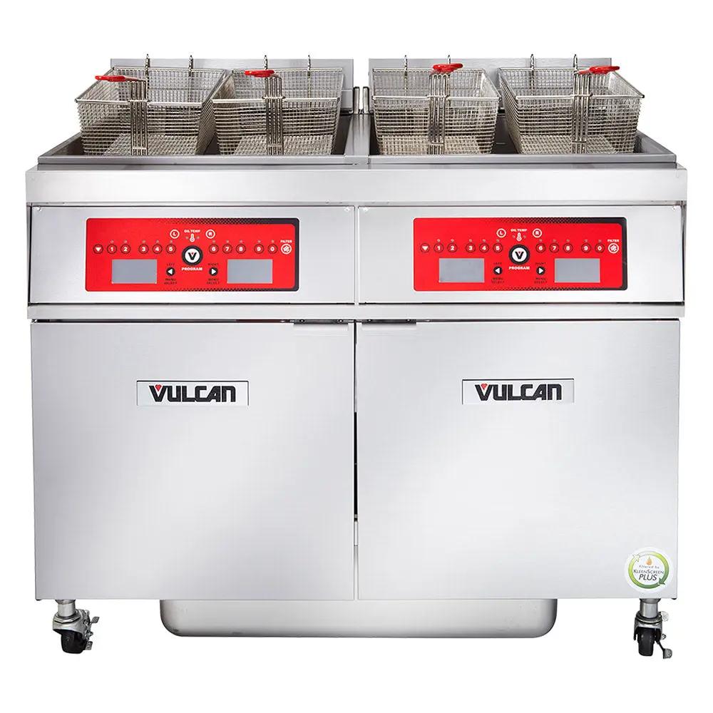 Vulcan 4ER50AF Electric Fryer - (4) 50 lb Vats, Floor Model, 208V 3PH